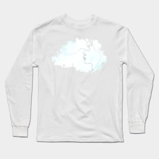 Windy - one line art Long Sleeve T-Shirt